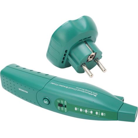 Automatischer Leitungsschutzschalter-Prüfer – 220-V-Steckdosenprüfer mit Taschenlampe – Warnung bei niedrigem Batteriestand – Für Büros und Haushalte – MS5902 (1/5)