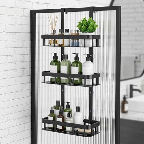 Supports de douche sans percer de trous, supports de rangement pour douche suspendus, supports de rangement pour salle de bain (1/5)
