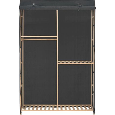 Maison Exclusive - 3-stufiger Kleiderschrank Grau 110 x 40 x 170 (1/5)