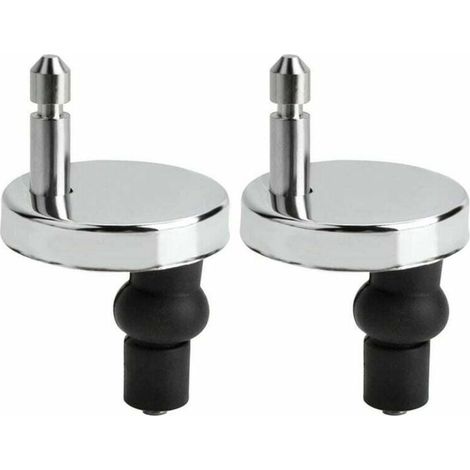 Lot de 2 Fixation Abattant WC Universelles Abattant de Toilettes à Charnière Couvercle de Toilettes Abattant Fixations Abattant de Toilettes Remplacement Fixation pour Siège de WC Abattant WC Fix (1/5)