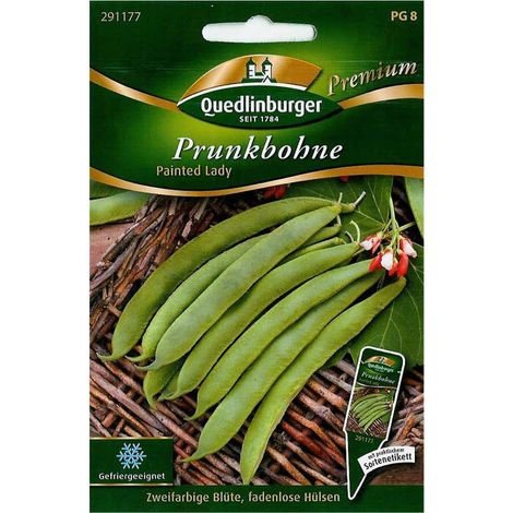 Quedlinburger Prunkbohne Painted Lady - Premium Gemüsesamen (1/2)