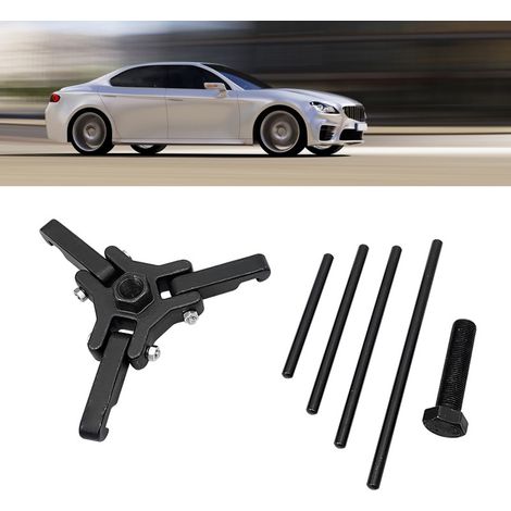 Extracteur de poulie 3 mâchoires pour vilebrequin, kit de retrait de volant moteur adapté aux entraînements carrés 3/8in (1/5)