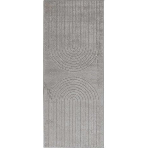Tapis de surface Rectangulaire GALATI Gris 200 x 80 cm