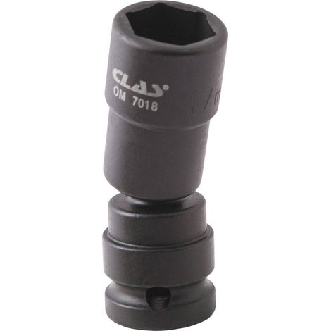 Douille cardan choc héxagonale 17mm L.69mm 1/2" Cr-Mo - SA 0495 - CLAS Equipements