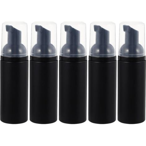 5 Pièces Bouteilles de Mousse Vides 50ml en Plastique Noir (1/5)