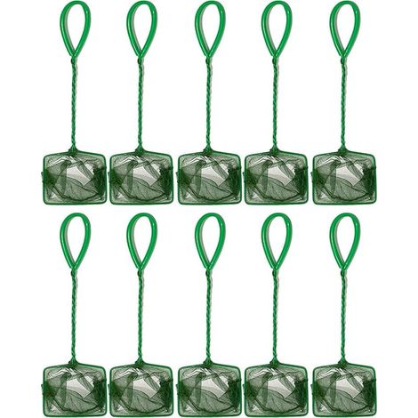 Lot de 10 filets de nettoyage pour aquariums et animaux domestiques faciles à utiliser avec filet fin et poignée ergonomique (1/5)