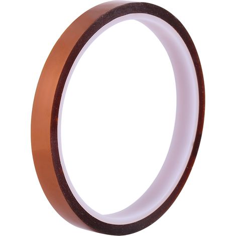 rouleau de ruban isolant autocollant haute température et résistant à la chaleur (10 mm x 30 m) pour circuits imprimés et composants CMS. (1/5)