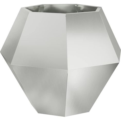 Maison Exclusive - Jardinera Plateado 75 x 75 x 60 cm Acero Galva