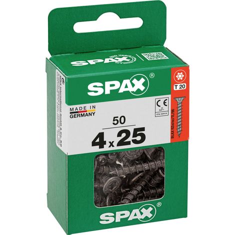 Spax Universalschrauben 4 x 25 mm T20 Vollgewinde - 50 Stk. (1/3)