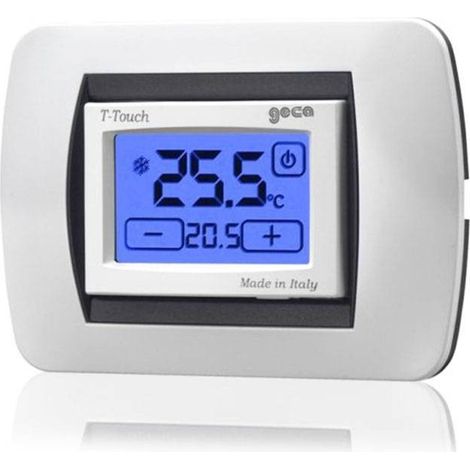 Termostato Touch Screen Da Incasso Bianco A Batteria (Geca Cod. 35301652)