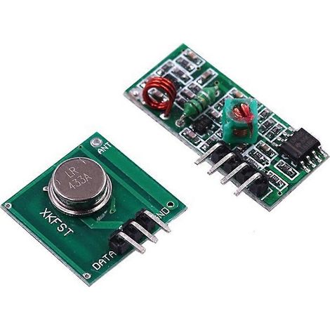ensemble de module émetteur sans fil ultra-rapide 433 MHz, émetteur et récepteur d'alarme antivol, portable F (1/5)