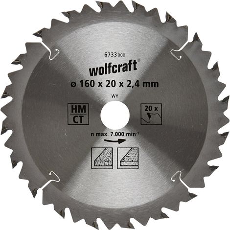 Lama per sega circolare craft 6733000 argento 160 mm