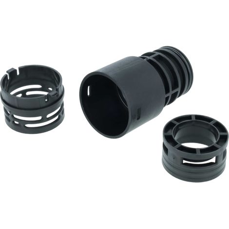 vhbw Schlauch-Adapter kompatibel mit Kärcher T 7/1, T 10/1, T 15/1, T12/1, T17/1 Staubsauger, Staubsaugerschlauch - Anschlussadapter Schwarz