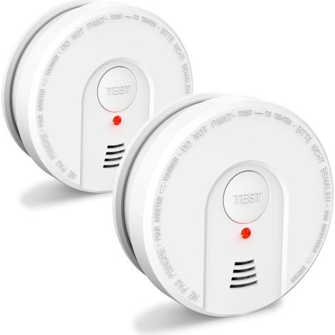 APEX Détecteurs de fumée optiques pour la maison, avec capteur photoélectrique amélioré et batterie (lot de 2). (1/5)
