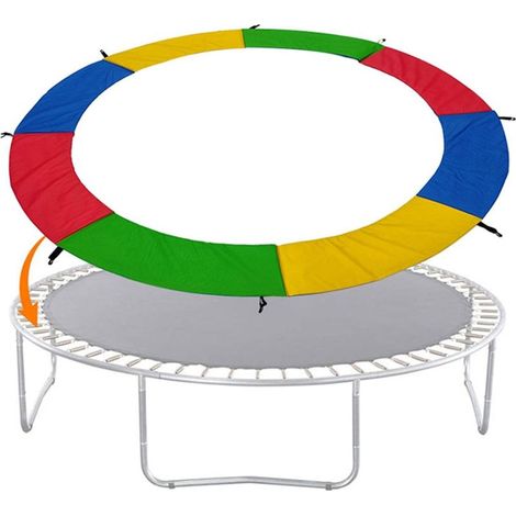Coussin de Protection pour Trampoline Coloré 244 cm (1/5)
