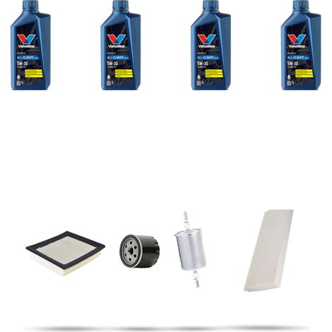 Kit tagliando 4 FILTRI e 4L OLIO compatibile con Opel Vectra C 1.8i 16v 81kw dal 2002 (1/5)