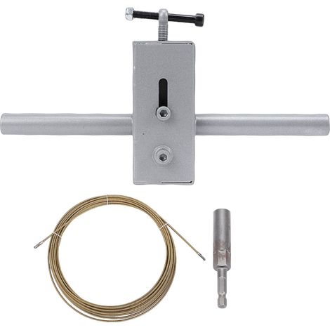 Tire-fil électrique 49.2 pieds avec adaptateur perceuse, machine enfiler pour câble 3-8mm
