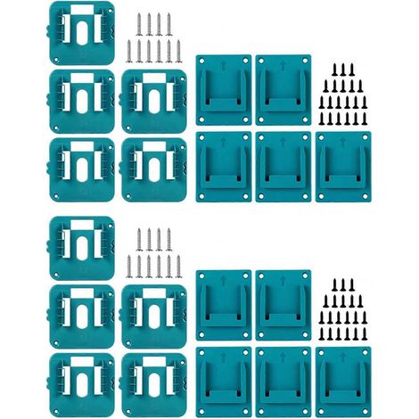 Support de rangement pour 20 batteries compatible avec les batteries lithium-ion 14,4 V et 18 V pour machines-outils, support de montage mural. (1/5)