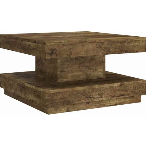 Maison Exclusive - Table basse Marron foncé 60x60x35 cm MDF (1/5)