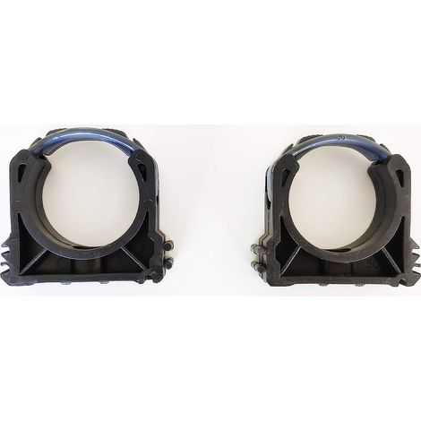 Colliers PVC de fixation à clip fermé PVC 50mm (Lot de 2) Fixation Industrielle tuyaux (1/2)