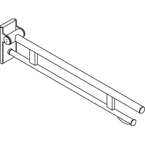 HEWI 900.50.10960 Poignée relevable d'appui Duo (A), PRH (1/2)