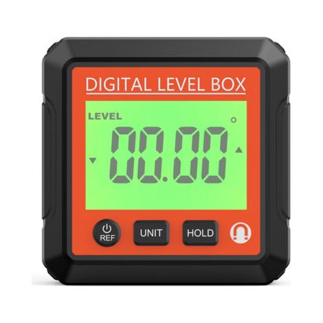 Digitale Wasserwaage, elektronischer Winkelmesser, Neigungsmesser mit Magnetfuß und präzisem LCD-Bildschirm