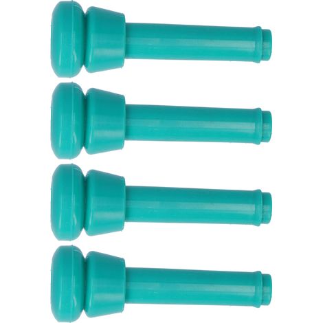 Doublure de Machine à traire en Silicone vert, 4 pièces, doublure de lait pour bétail, vache, outils d'élevage (1/5)