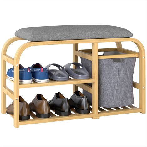 Console Meuble d'entrée 70 x 30 x 45 cm banc à chaussures (1/5)