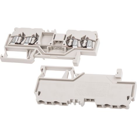 Bloc de jonction RS PRO, 2.5mm², Fixation à ressort, Beige ( Prix pour Paquet de 10 )