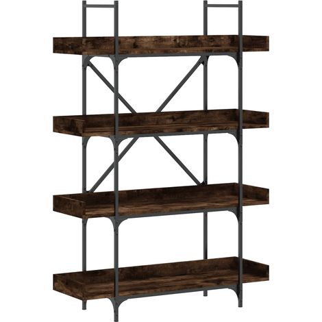 Maison Exclusive - Bücherregal 4 Böden Räuchereiche 100x33x145,5