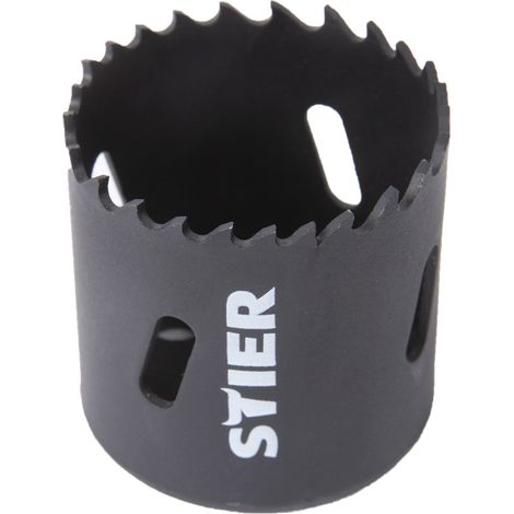 STIER Lochsäge, HSS-Co8 Bimetall, 38mm, Dosenbohrer, Lochbohrer, HSSE, Bohrkrone 38mm, Lochkreissäge, Steckdosenbohrer, Lochsäge, Kreisschneider, Kreisbohrer (1/5)
