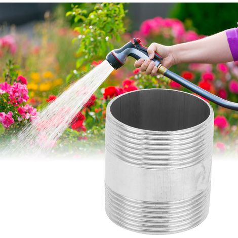 Adaptateur de Conduite d'eau DN50 G2 avec Embouts Filletés Mâles de 5cm en Acier Inoxydable - Coupleur de Plomberie pour Irrigation et Drainage Agricole (1/5)