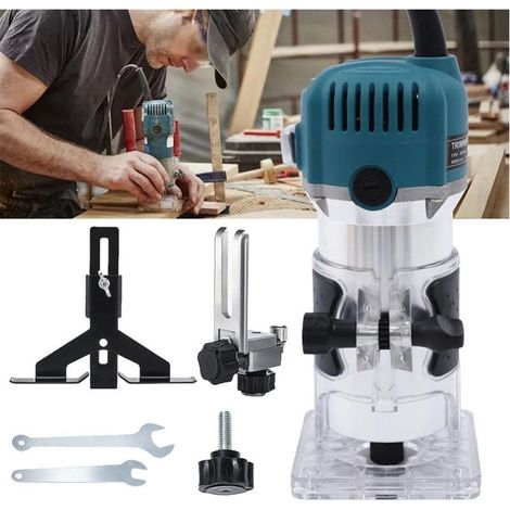 800W electric hand lawnmower, wood laminator, spindle router, carpentry tool, cutting tool, groove cutter, engraving machine, 30,000 rpm (1/5)