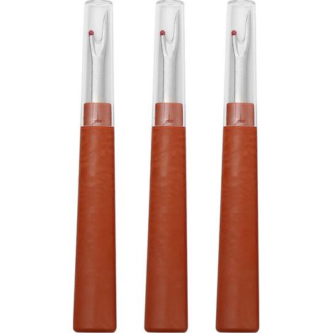 3 hochwertige Nahttrenner mit Klingen aus Premium-Edelstahl und hochwertigen Schutzkappen (1/4)
