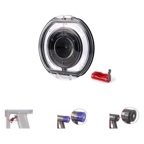 Tapa de repuesto para Dyson V6 DC58 DC59 DC61 DC62 DC72 DC74 Tapa del suelo del depósito de polvo SV03 SV07 SV09 Tapa de repuesto con junta tórica (1/4)
