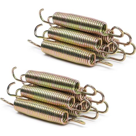 KIDUKU 6x ressorts de trampoline de rechange longueur 145mm pour 240 244 305 305 366 à 427cm ressort de trampoline de rechange