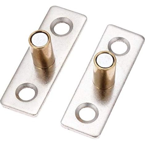 Lot de 2 Guide Porte Coulissante Ø8mm-Roulette, Frein Guide Sol Roulement pour Porte Coulissante en Bois Intérieur, Guidage Bas Olive en Acier INOX (1/4)
