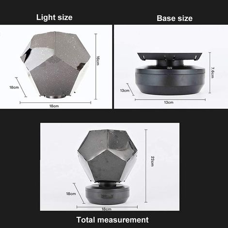 Sternenhimmel-Projektionslampe, Heimplanetarium-Projektor, Nachtlicht, Galaxie-3D-Lampe für Kinderzimmer (1/5)