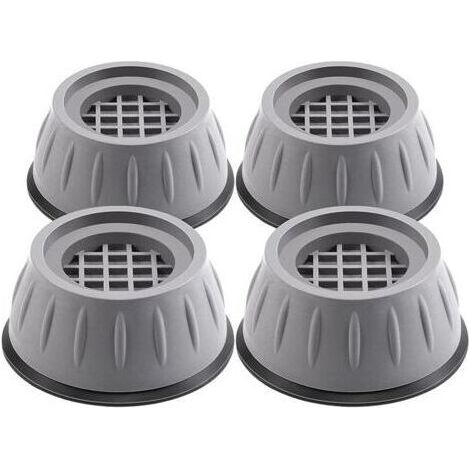 Coussinets anti-vibrations pour machine à laver 4 pièces anti-chocs et anti-bruit Support pour lave-linge séchant Coussinets anti-marche Anti-dérapant Réfrigérateur Lit Tapis de nivel (1/4)