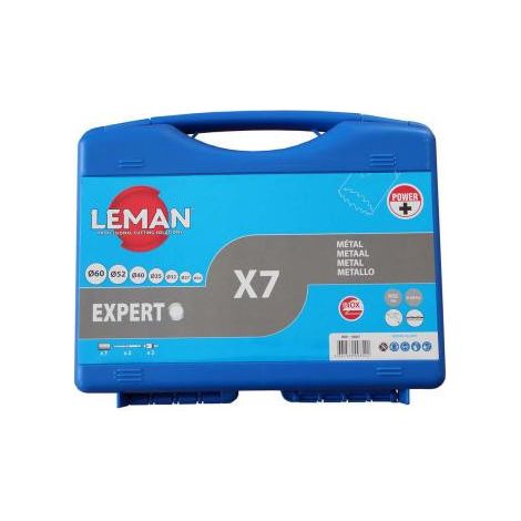 Leman – Coffret de 7 trépans bimétal cobalt 8% D24 à 60mm – Pour serrure Pollux, Laperche, Zénith – Coupe nette sans éclat – Usage professionnel (1/6)