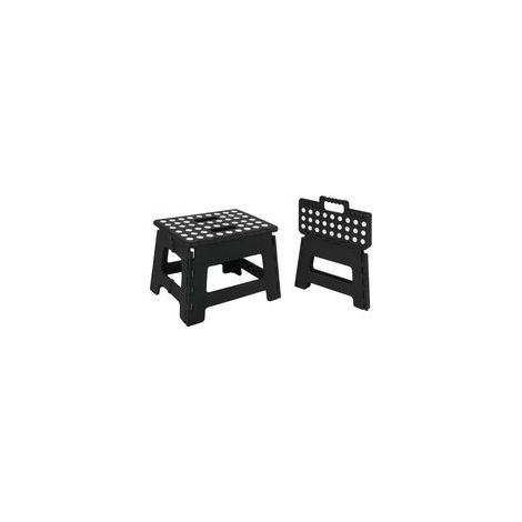 Marchepied pliable 22 cm - Robuste et pliable avec surfaces antidérapantes - Facile à transporter - Petit tabouret pliable - Idéal pour la salle de bain d'enfant, le camping, le pique-nique, la maison (1/5)
