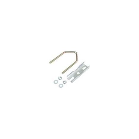 Bride pour mat d'antenne - OPTEX - 8 mm - Couleur noire - Pontets inclus - Fixation sécurisée