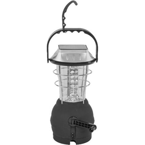 Solarbetriebene Campinglaterne, LED-Lampe mit Handkurbel, superhelle tragbare Zeltlampe mit 5 Stromversorgungsmodi, IP43 wasserdicht für Wandern, Angeln und Notfälle (1/5)