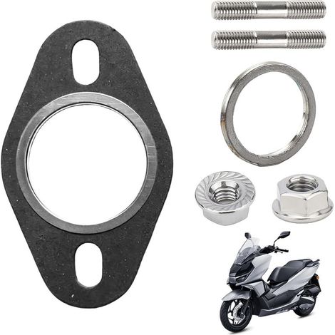 Joint de Pot d'Échappement pour Scooter 50cc 2T, avec Collecteur + Goujons M6, Universel, pour Yamaha Aerox, Peugeot Speedfight 2/3, Squab (1/5)
