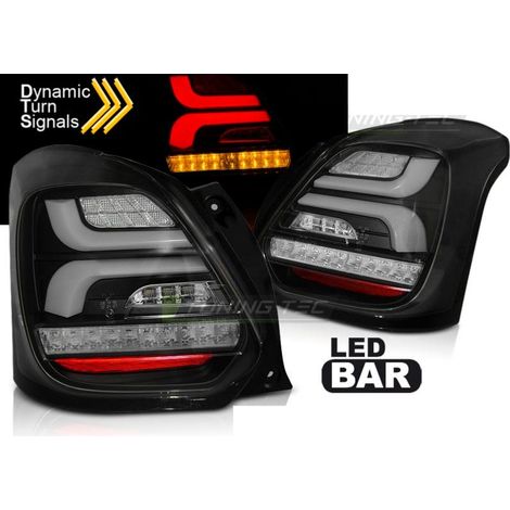 Paire de feux arriere Suzuki Swift 17-20 FULL LED Noir (1/3)