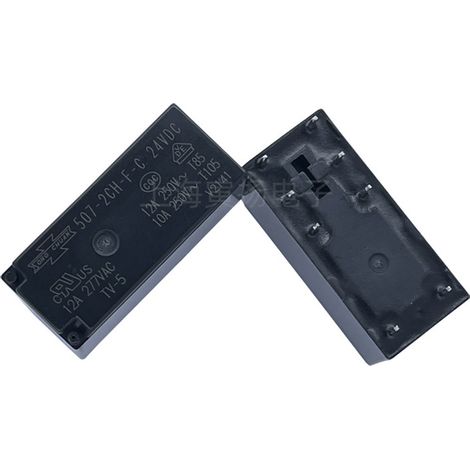 Original Matsukawa 507-2CH-FC medium power relay, 24 V DC, 12 A, 8 pins, 2 normally open contacts, 2 normally closed contacts