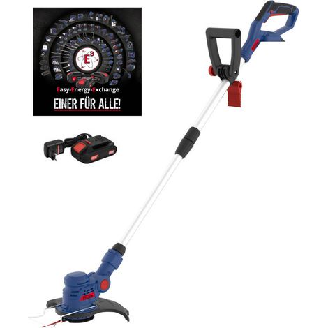 Güde Akku Rasentrimmer RT 18-201-05 Garten Trimmer Ladegerät 10 Messer (1/10)