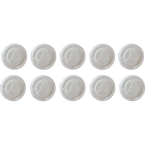 Protectores de enchufes, protección de seguridad infantil, fácil instalación, 10 unidades. (1/2)