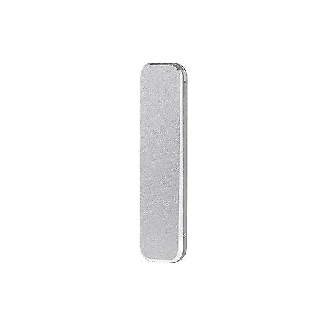 Support de téléphone pliable en métal invisible, support adhésif de bureau (gris)