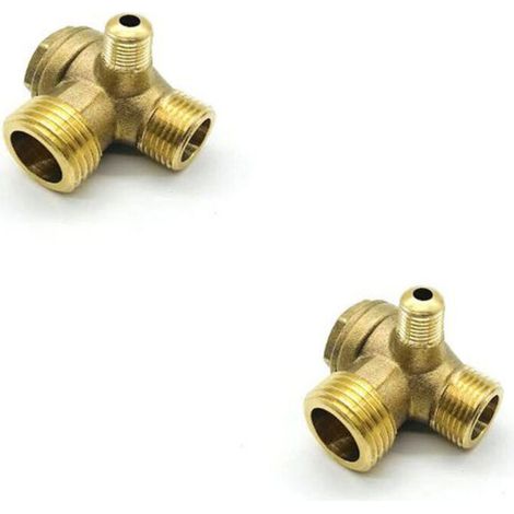 Kompressor-Rückschlagventile, 20×16×10mm 3-Wege-Rückschlagventil für Luftkompressor-Anschlussarmaturen
